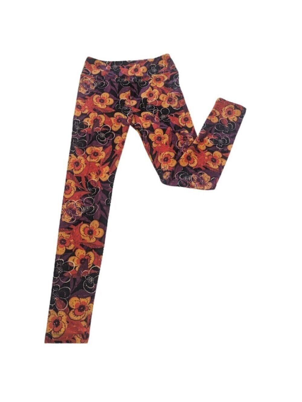 LuLaRoe OS Leggings Floral Autumn Print – One Size
